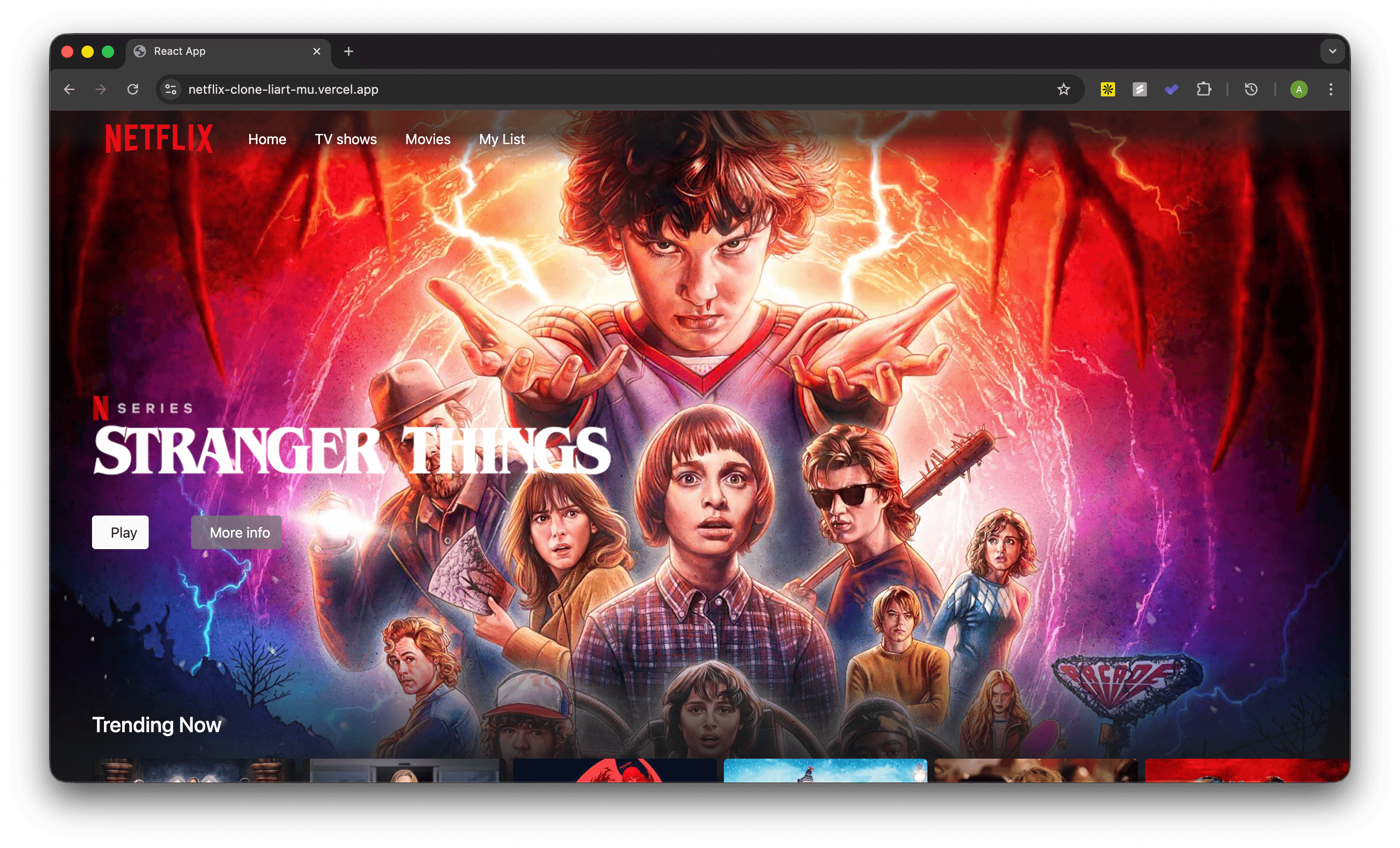 Netflix UI Clone